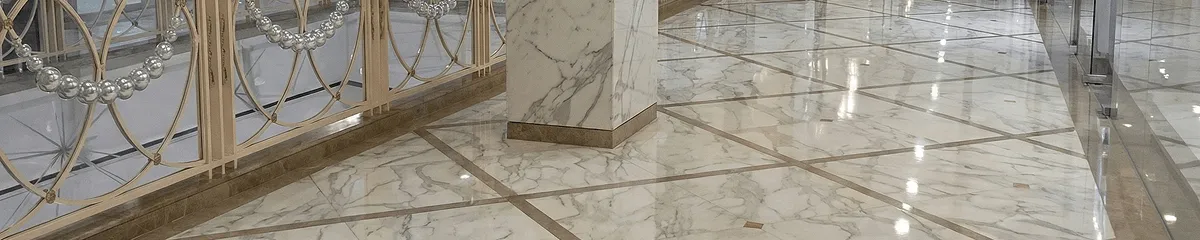 Beautiful marble floor professionally installed in Grand Rapids, MI